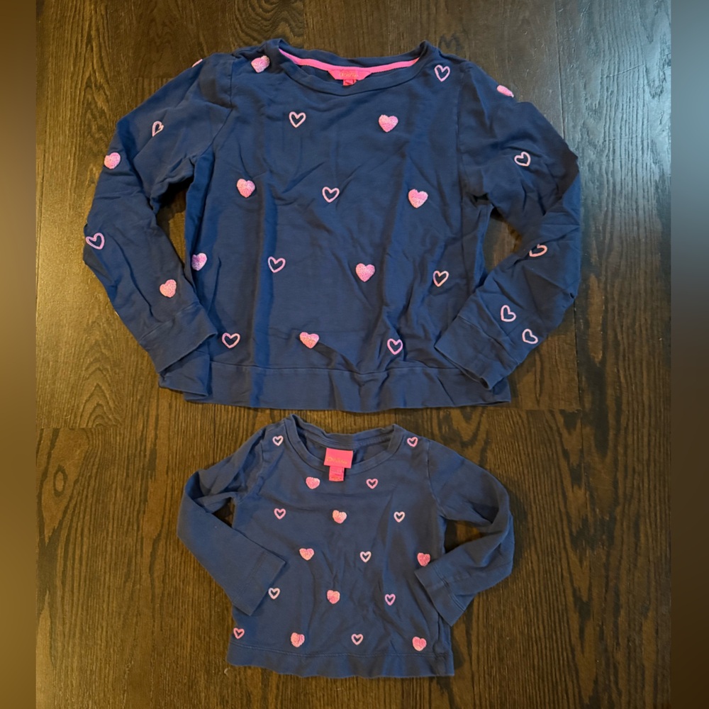 Lilly Pulitzer Ramy Sweatshirt and Mini Ramy Matching Mom Girl M XS